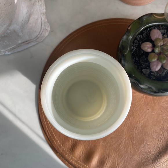 Tall Milk Glass Vase - Picture 2 of 2